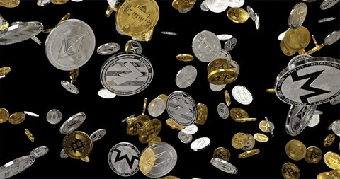 Gold Coins Exploding Camera 3d Animation Stock Footage Video (100% ...