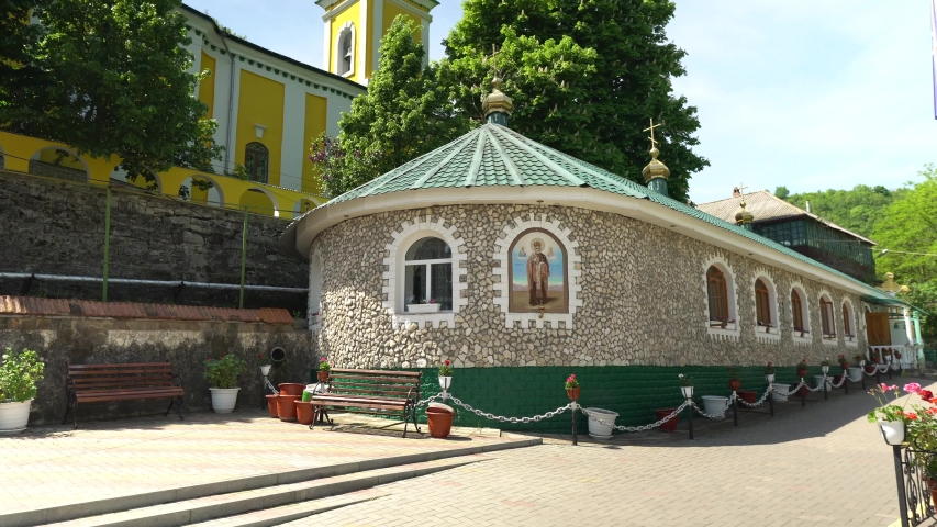 Saharna Monastery in 4K Moldova Royalty-Free Stock Footage #1029719036