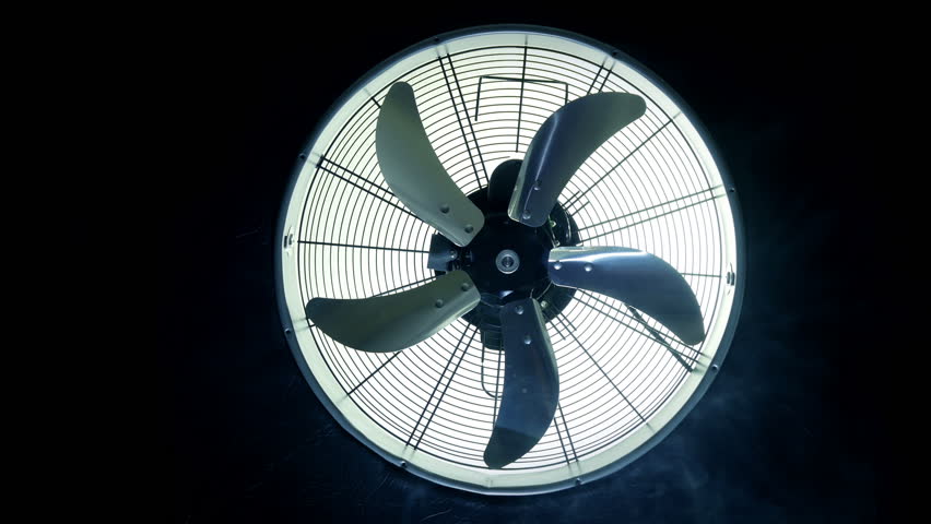 fan turbine behind dark surface electric Stock Footage Video (100% ...