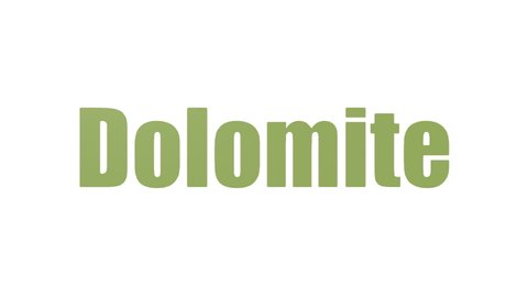 Dolomite Tag Cloud Animated Isolated
