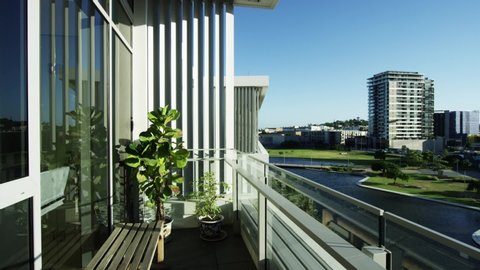 Balcony shot of a apartment complex