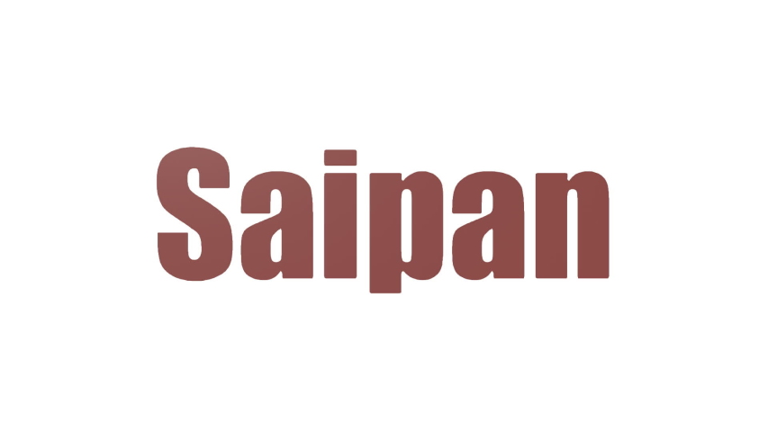 Saipan Tag Cloud Animated Isolated On White