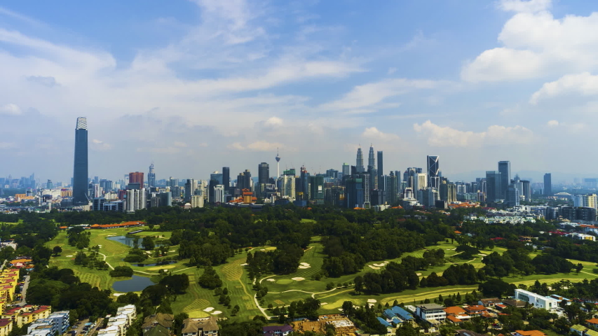 Time lapse: Kuala Lumpur city view  overlooking the city skyline in Federal Territory, Malaysia. | Shutterstock HD Video #1029807023