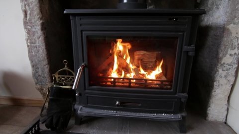 Domestic Home Wood Burning Stove Stock Footage Video 100 Royalty Free 8433304 Shutterstock