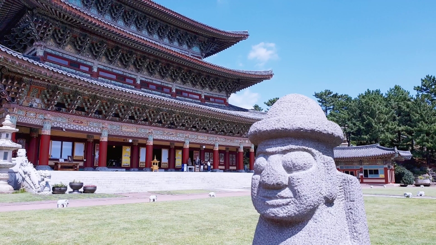 Korean traditional temple in Jeju