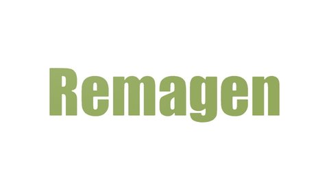 Remagen Tag Cloud Animated On White Background