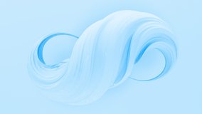 Pastel 3d twist cream geometric object rotating. 4K seamless loop animation footage. - Powered by Shutterstock - Get 15% off with code: PIKWIZARD15