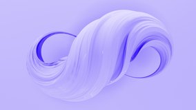 Pastel 3d twist cream geometric object rotating. 4K seamless loop animation footage. - Powered by Shutterstock - Get 15% off with code: PIKWIZARD15