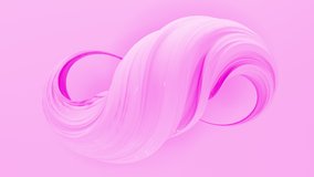 Pastel 3d twist cream geometric object rotating. 4K seamless loop animation footage. - Powered by Shutterstock - Get 15% off with code: PIKWIZARD15