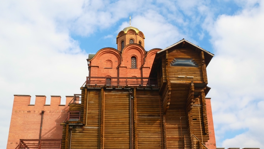Ancient Golden Gate of Kiev city