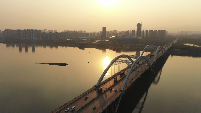 Shengmi Bridge, Nanchang City, China, a Business & Finance Video by snvv18870020330