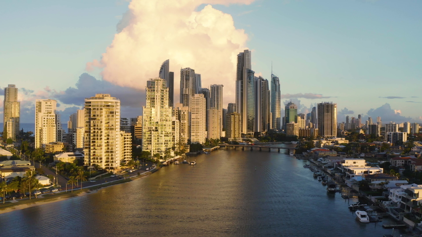 Surfers Paradise and Chevron Island on Queensland