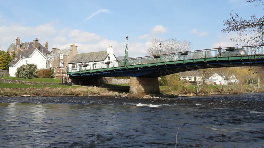 Dalingross Bridge across River Earn Comrie Scotland