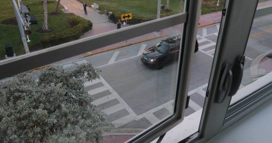 South Beach View From Window In Miami, Florida