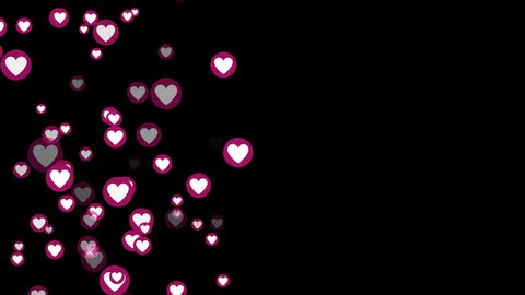 Heart Icon Random Moving Animation Background Stock Footage Video (100% ...