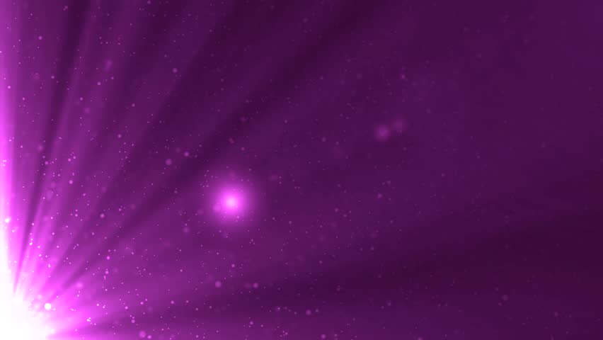 Lights pink bokeh background. Abstract motion background with spotlights and rays lens flares.  Angular animation.  loop able abstract background circles.