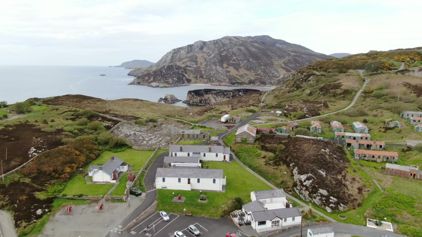 Beautiful Dunree Head in Ireland from above