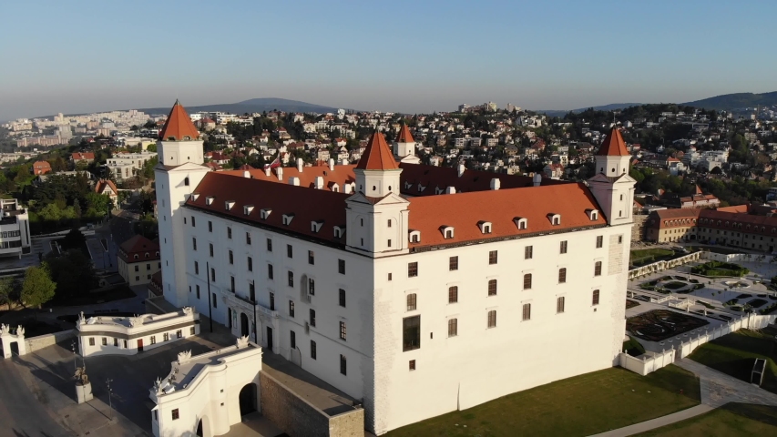 Bratislava Castle, Slovakia. The location provides excellent views of Bratislava.