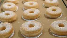 Lots Of Glazed Donuts. Video