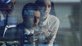 The business people working with a virtual screen with a hologram - Powered by Shutterstock - Get 15% off with code: PIKWIZARD15