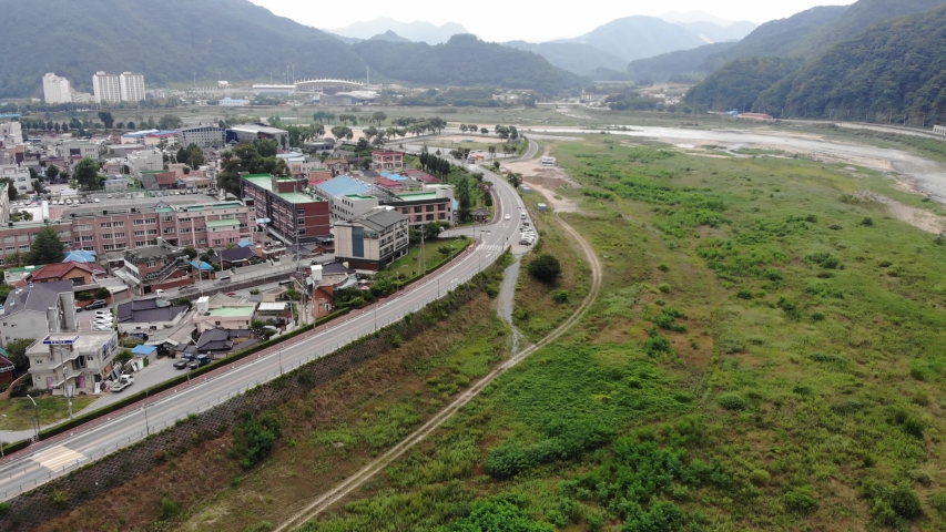 Jeongseon Gangwon South Korea Aerial View