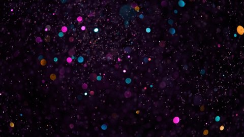 Colored Glitter Background in Super Slow Motion at 1000fps.
