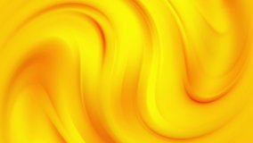 Fluid Gradients Motion. Blurred Yellow And Orange Smooth Waves. Colorful Liquid Video Background. Abstract Futuristic Design. Digital Animation. 