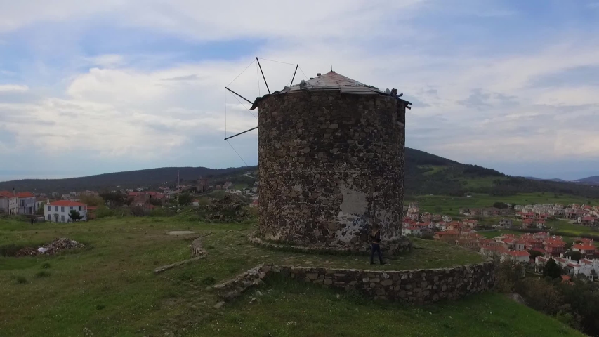 people browsing the historic grinder.