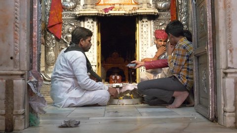 Bikaner/India 01.02.2019
Pilgrims at Karni Mata Temple.