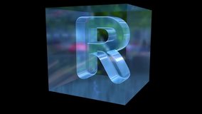 3D Rendering.Glass Ice Cube Animation.Alphabet letter in glass box - Powered by Shutterstock - Get 15% off with code: PIKWIZARD15