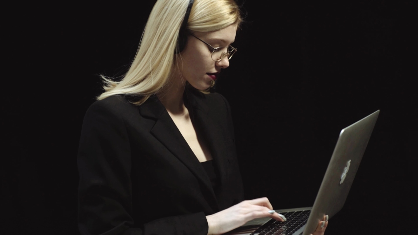 New message. Joyful energetic woman looking down while holding computer. What is a chatbot. Talk to me. Free chatbot platform. Intelligent online Bot