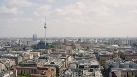 Aerial view. Cityscape of Berlin