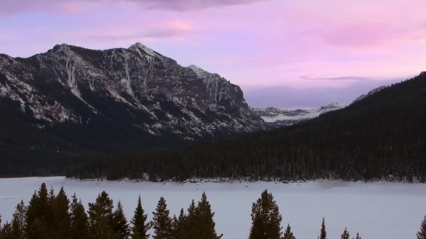 Sunset in the Snowy Wilderness
