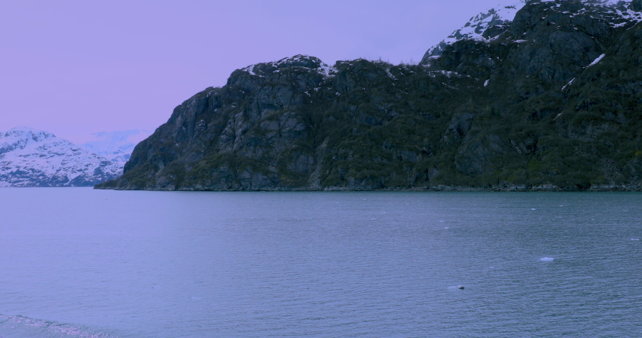 Glacier Bay National Park, Alaska, USA, is a natural heritage of the world, global warming, melting glaciers