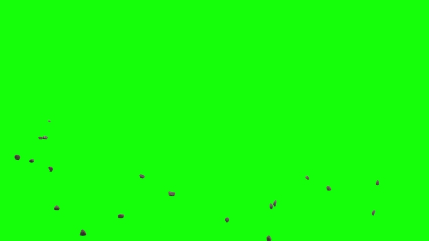 rock debris greenscreen rocks explode stone Stock Footage Video (100%