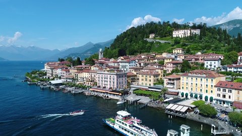 Village of Bellagio, lake of Como, Italy.
Port and ferry boat