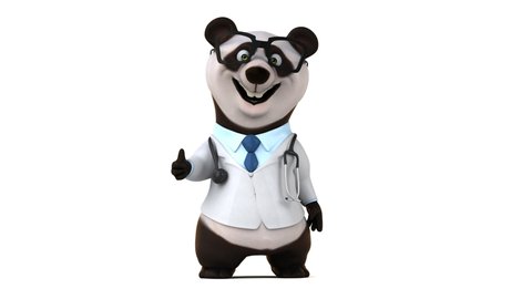 Fun panda walking - 3D Animation