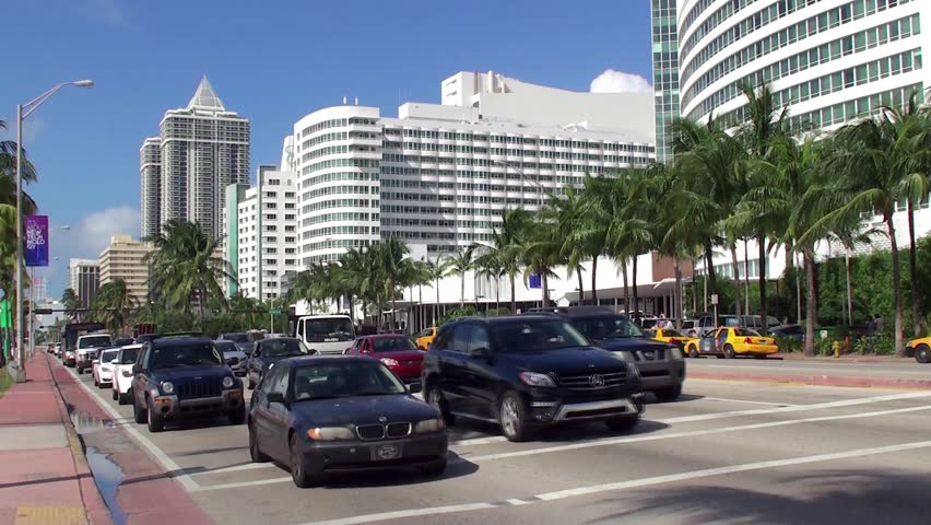 miami beach - april 06 road Stock Footage Video (100% Royalty-free ...