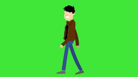 walking man animation for powerpoint