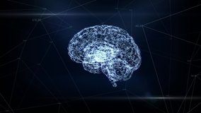 Digital animation of brain hologram. Holographic rendering brain. concept of business processes and communications, technology, connection - Powered by Shutterstock - Get 15% off with code: PIKWIZARD15