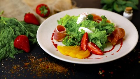 Chef Cook Hands Arranging Salad Stock Footage Video 100 Royalty Free 1028363039 Shutterstock