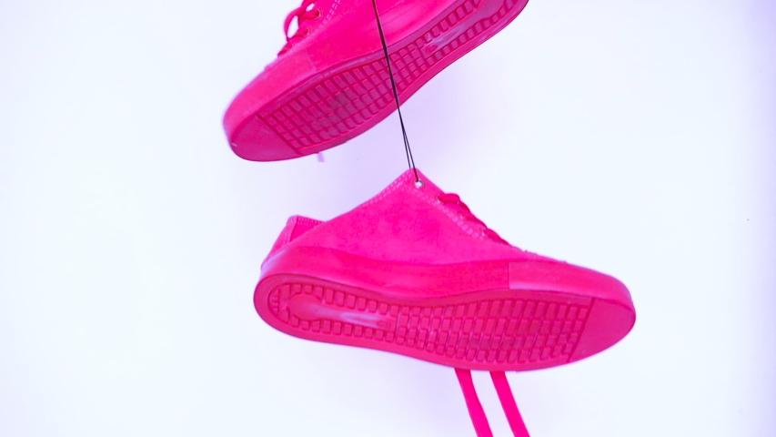bright pink trainers