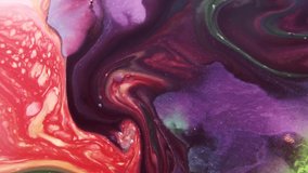 Abstract Colorful Vibrant Swirling Colors Background Video.