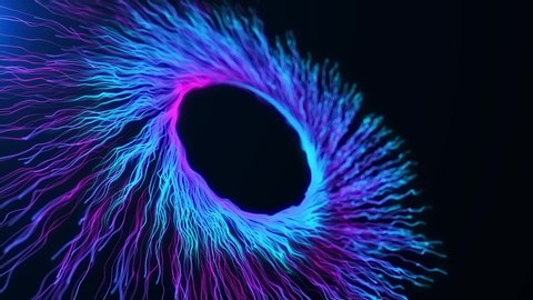 Blue and purple spiral , motion graphics ing camera