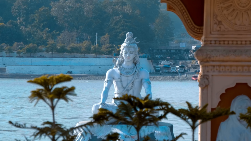 Statue of Shiva in Rishikesh Stock Footage Video (100% Royalty-free ...