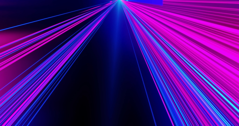 Fast Energy lasers Speed motion on the neon glowing road at dark. Colored light streaks acceleration. Abstract illustration. Blue and Pink Purple streaks. | Shutterstock HD Video #1030611812