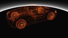 Abstract transparent modern car, 3d rendering computer generated background - Powered by Shutterstock - Get 15% off with code: PIKWIZARD15