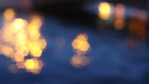Blur lights of the city