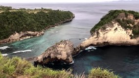 The island Nusa Penida time lapse