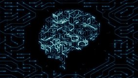 Brain circuit fast electronic artificial intelligence machine learning - Conceptual 3D Animation Render - Powered by Shutterstock - Get 15% off with code: PIKWIZARD15